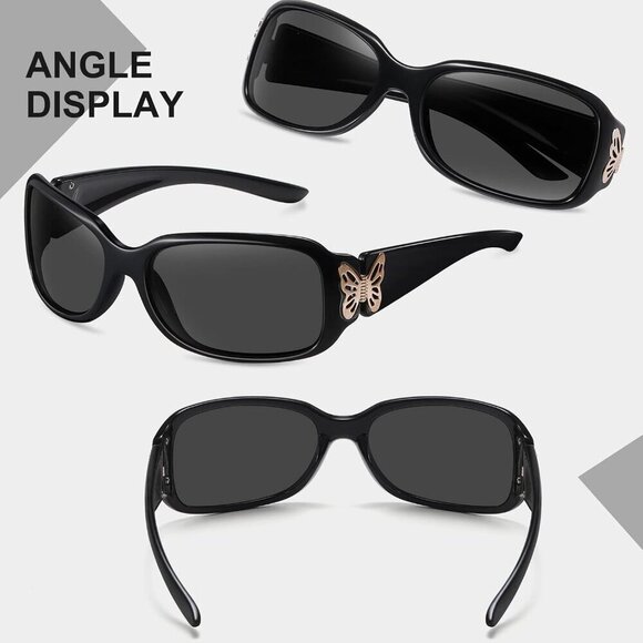 Women\'s Polarized Sunglasses UV400 Wraparound Butterfly Design Fashion main image 7